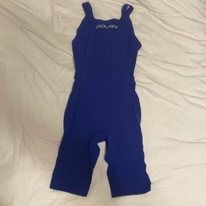 Royal Blue Dolphin Titanium Tech Suit- SIZE 26L